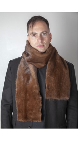 Scandinavian mink fur stole-scarf